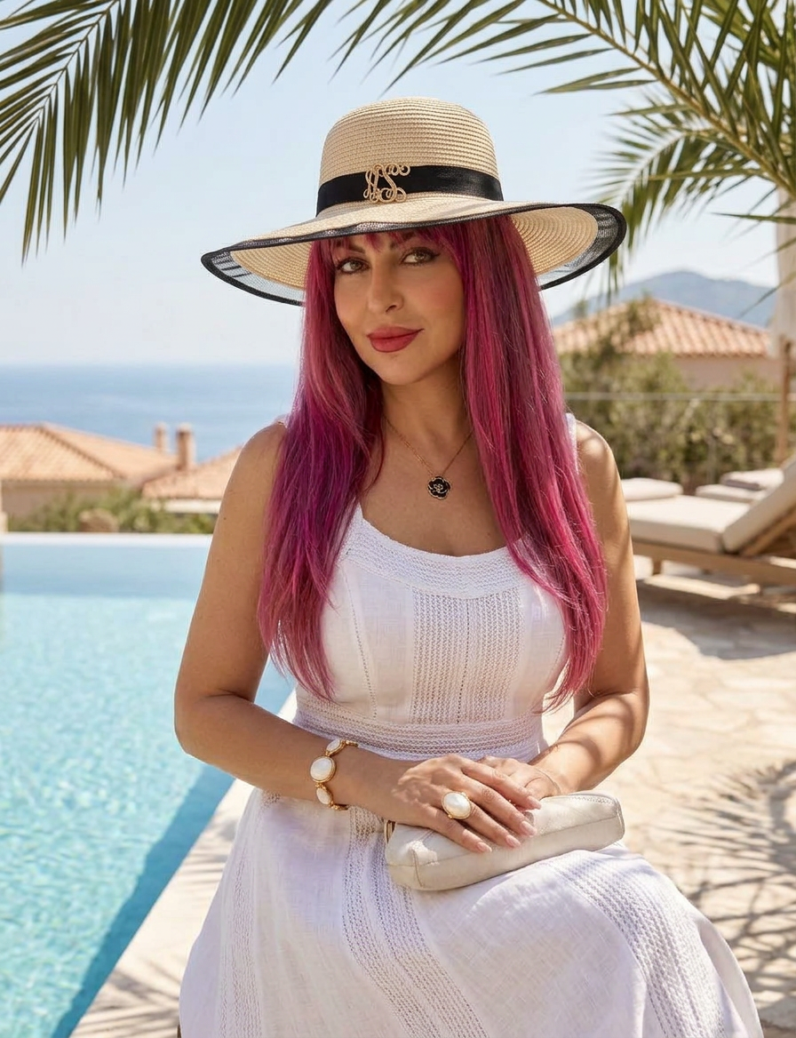 Asmaa Style Cappello in Paglia Luxury