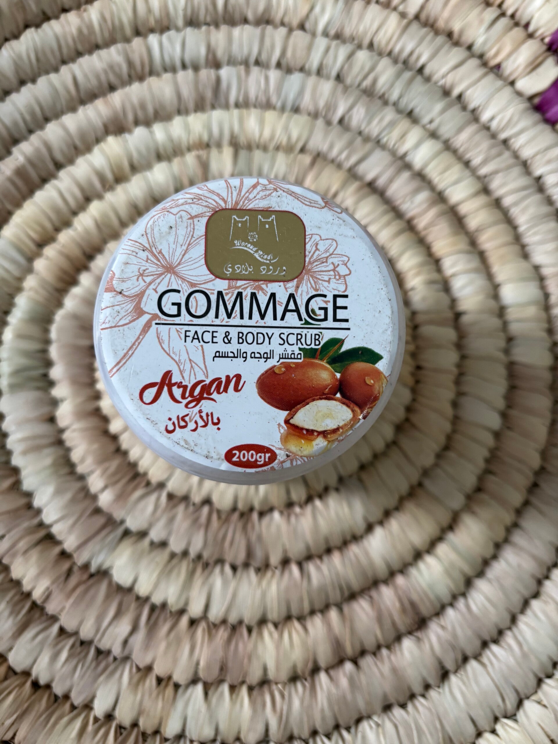 Gommage scrub al Argan del Marocco