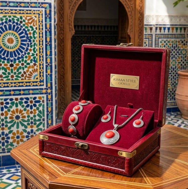 Asmaa Style Gioielli Set Collana,Bracciale e Orecchini Barberi
