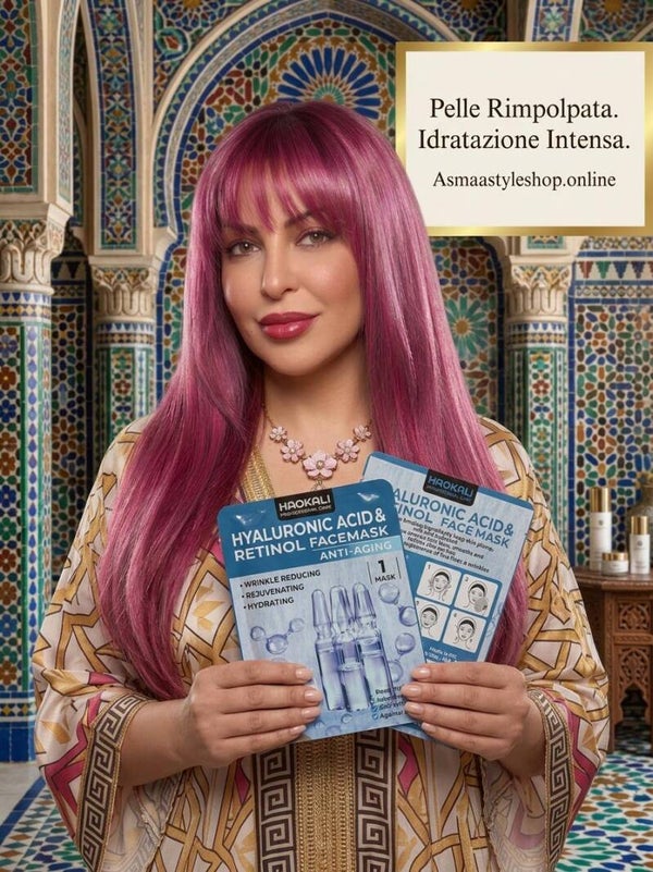 Asmaa Style shop Maschera viso Acido Ialuronico