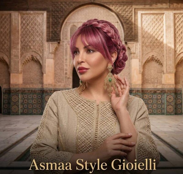 Asmaa Style Gioielli Orecchini Pietra verde