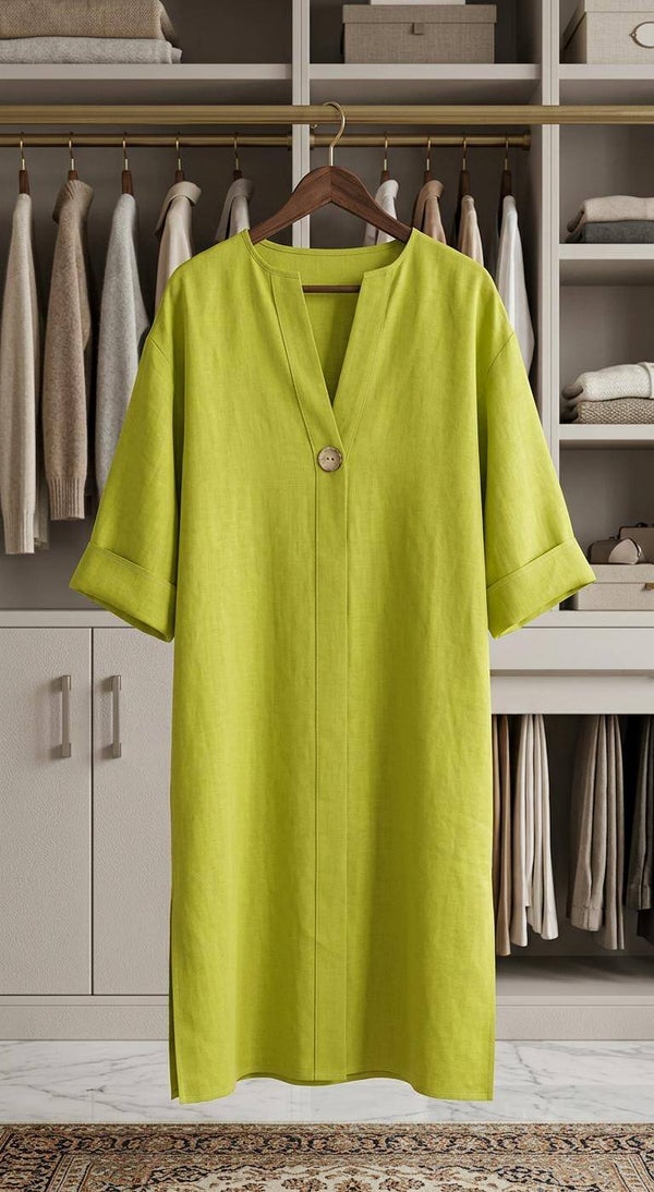 Maison Asmaa Vestito 100% Lino