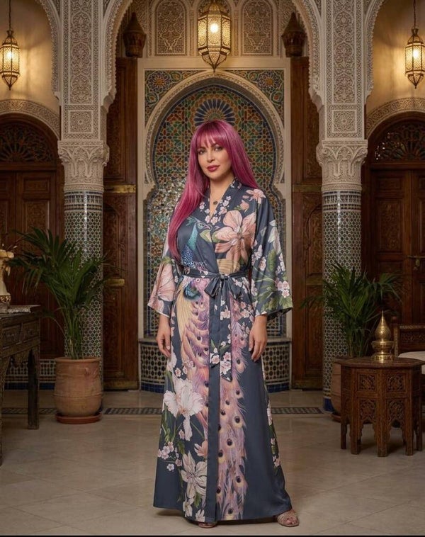 Maison Asmaa Vestaglia Signature Peacock