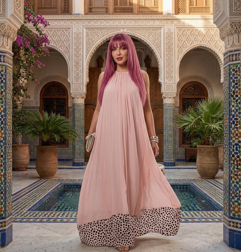 Maison Asmaa Abito Ethereal Pink Dream