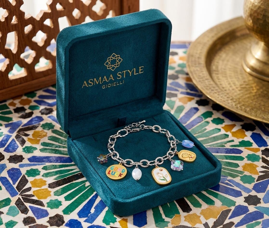Asmaa Style Gioielli Bracciale Portafortuna di Marrakech