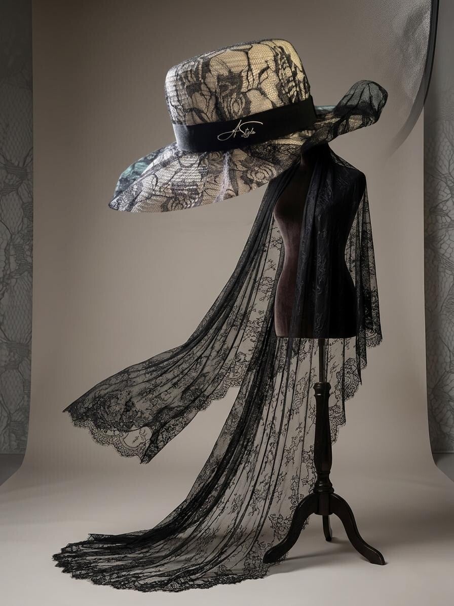 Asmaa Style Cappello in Pizzo Eleganza senza tempo