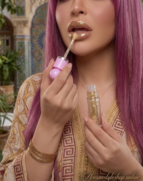 Novità Lip oil con glitter oro Yara