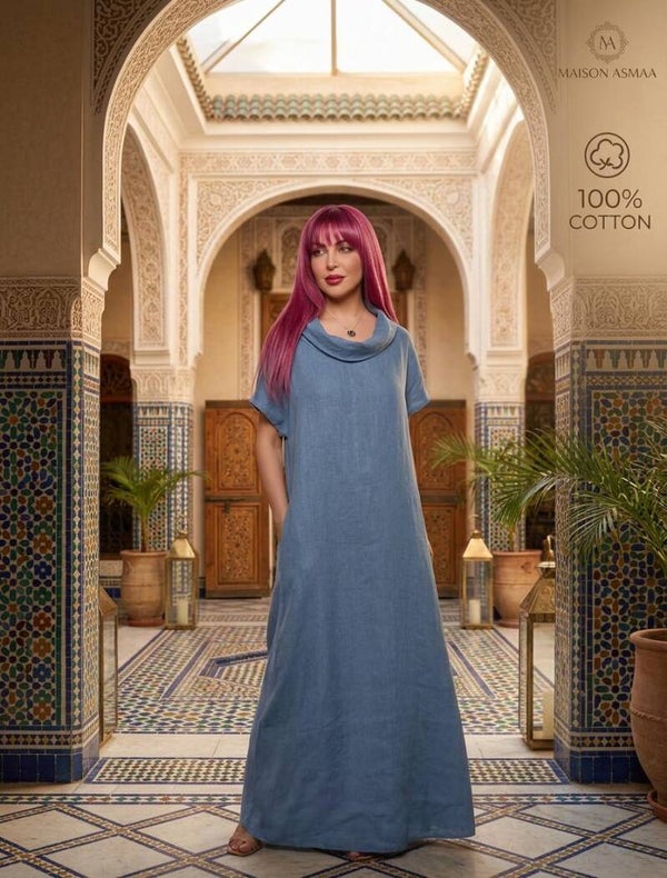 Maison Asmaa Vestito raffinato 100 per 100 cottone
