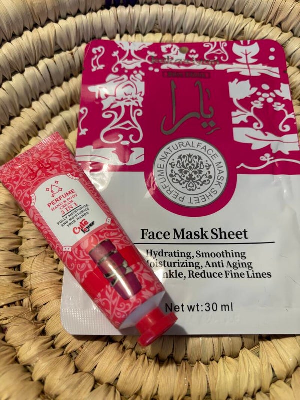 Novita crema mani Yara in omaggio maschera viso