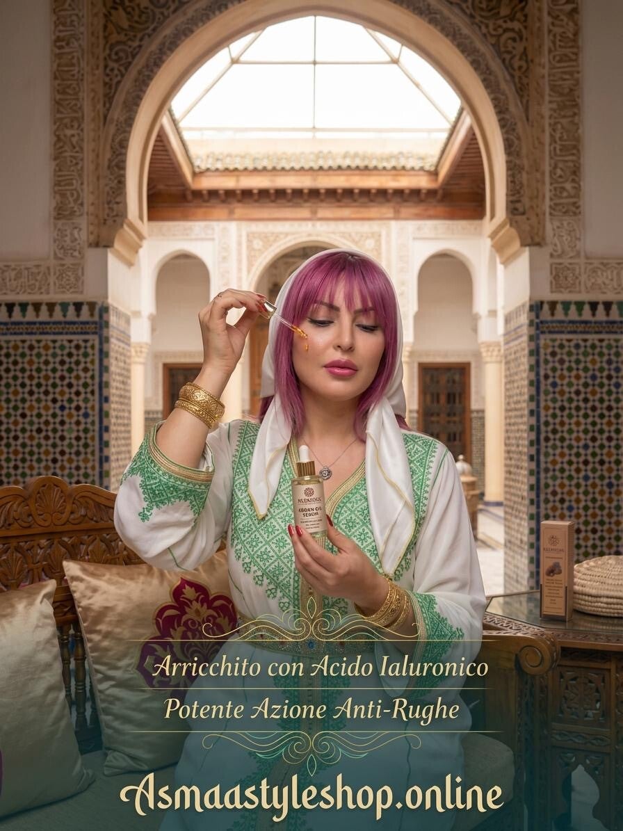 Asmaa Shop- Siero Viso All’Olio di Argan : LOro Liquido per la tua Bellezza