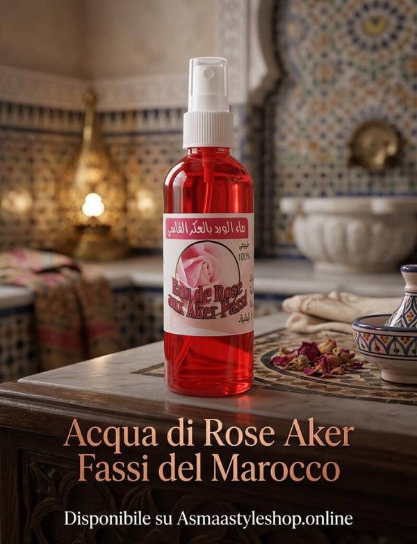 Asmaa Shop - Acqua Rose e Aker Fassi :Il Segreto di Bellezza delle Regime Marocchine