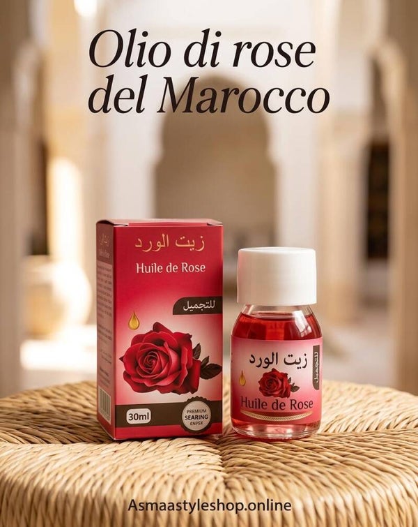 Asmaa Shop - Super Novità Olio di Rose Rosse del Marocco: antirughe potente
