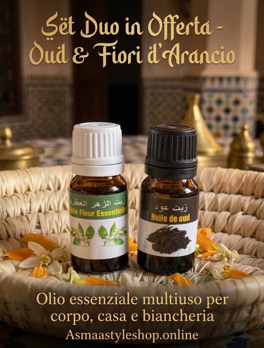 Asmaa Shop -Set Duo Oli essenziali multiuso:In Offerta