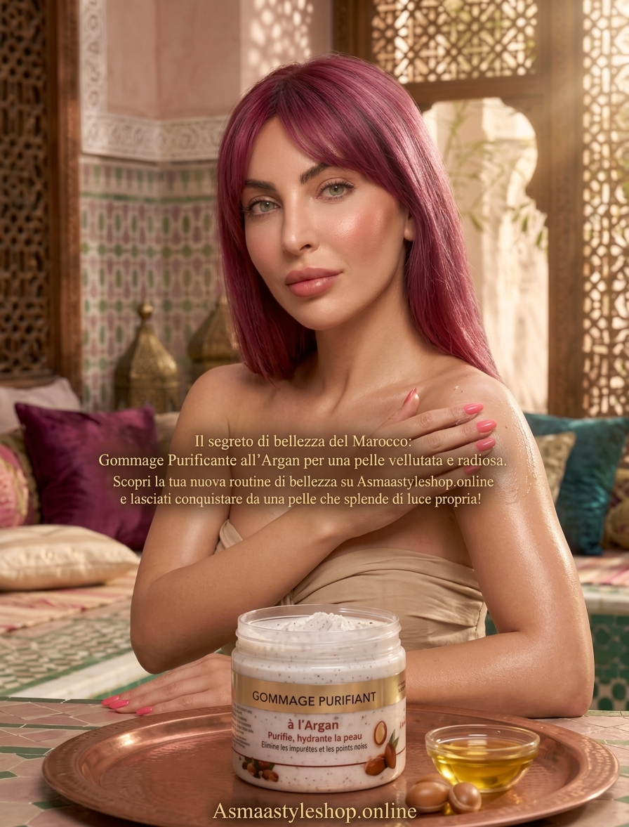 Asmaa Shop - Novità gommage al Argan nutriente e purificante per viso e corpo