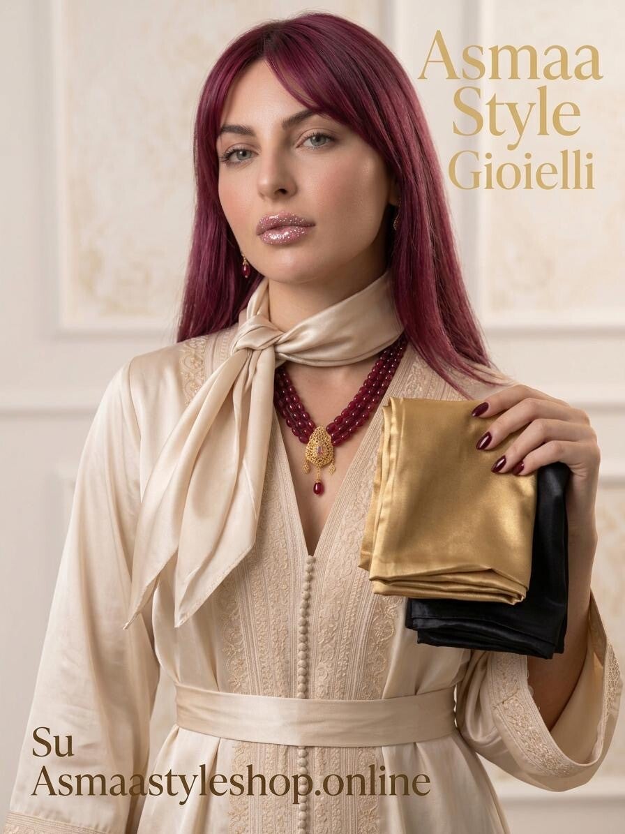 Asmaa Style Gioielli - 3 varianti di Foulard : Accessori quintessenza dell’eleganza