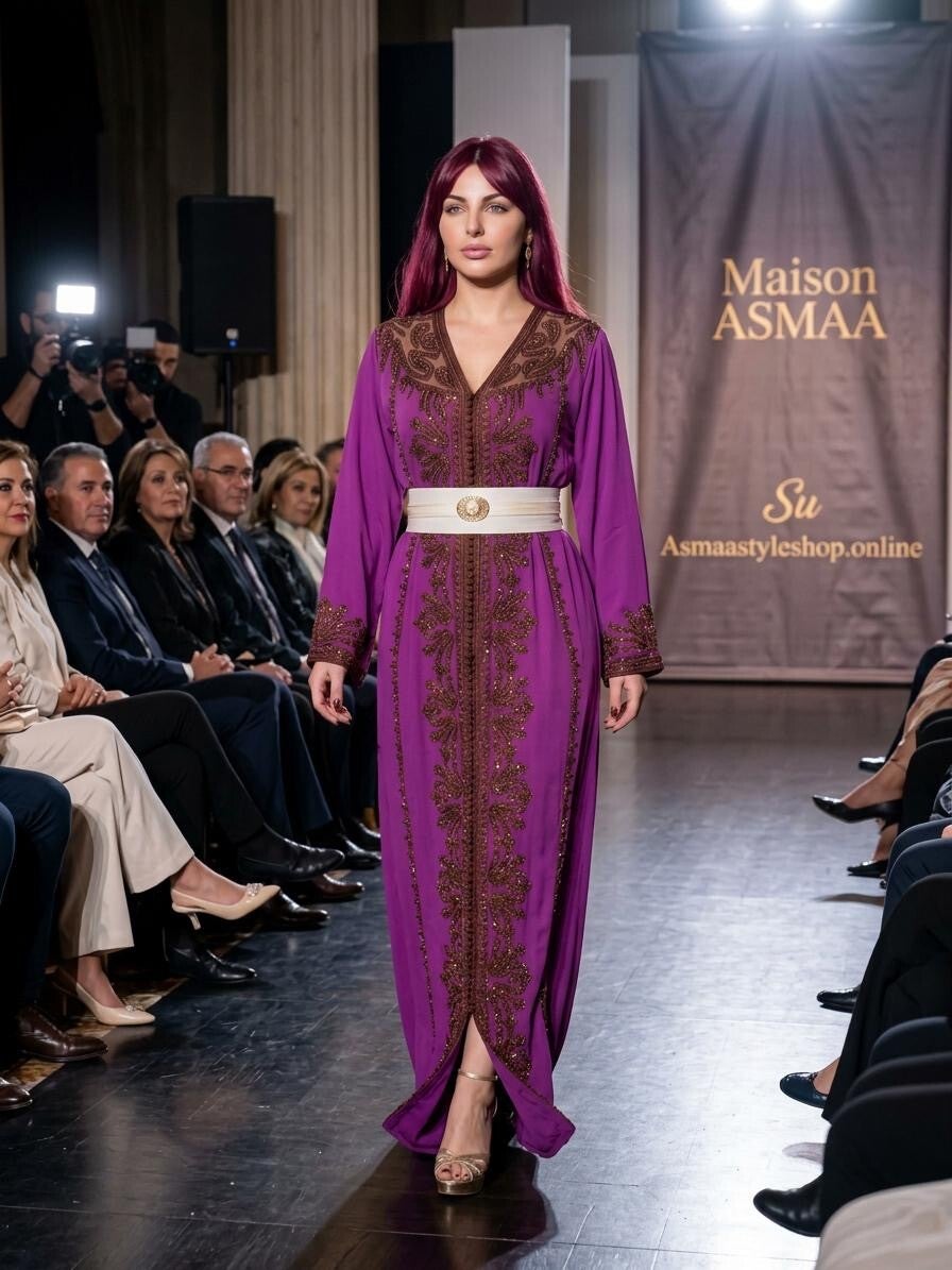 Maison Asmaa - Caftano Viola Reale