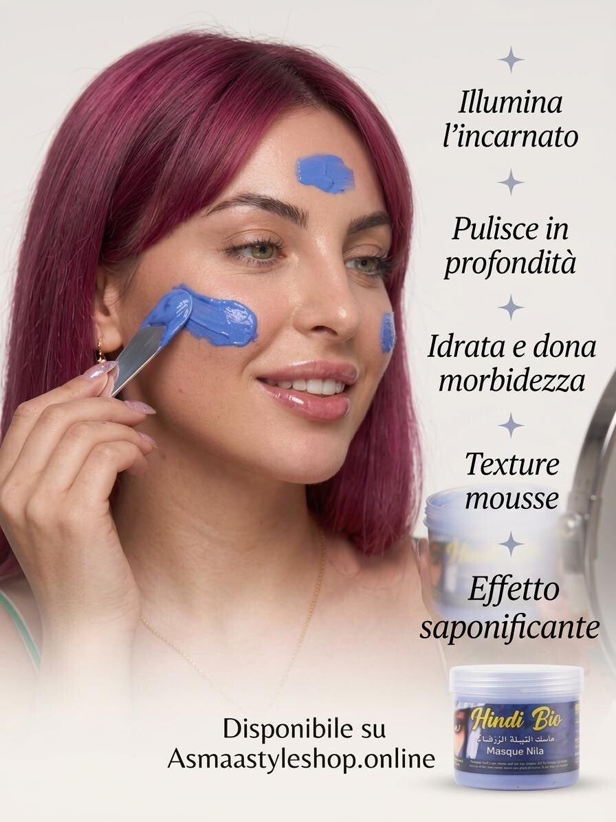 Asmaa Shop - Nila Blu di Hindi Bio : Rivoluzione texture mousse Saponifera