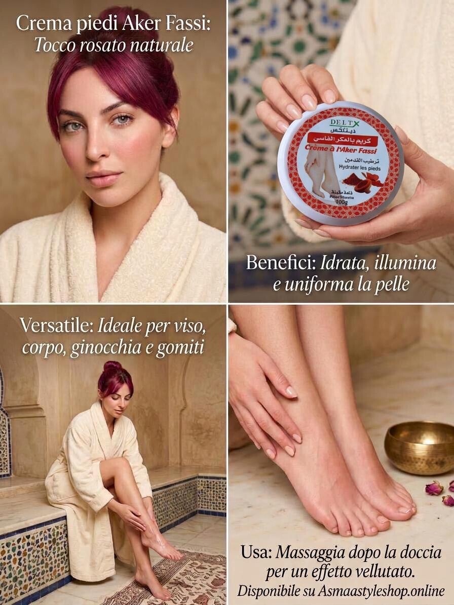 Asmaa Shop - Crema per i piedi colorante Aker fassi