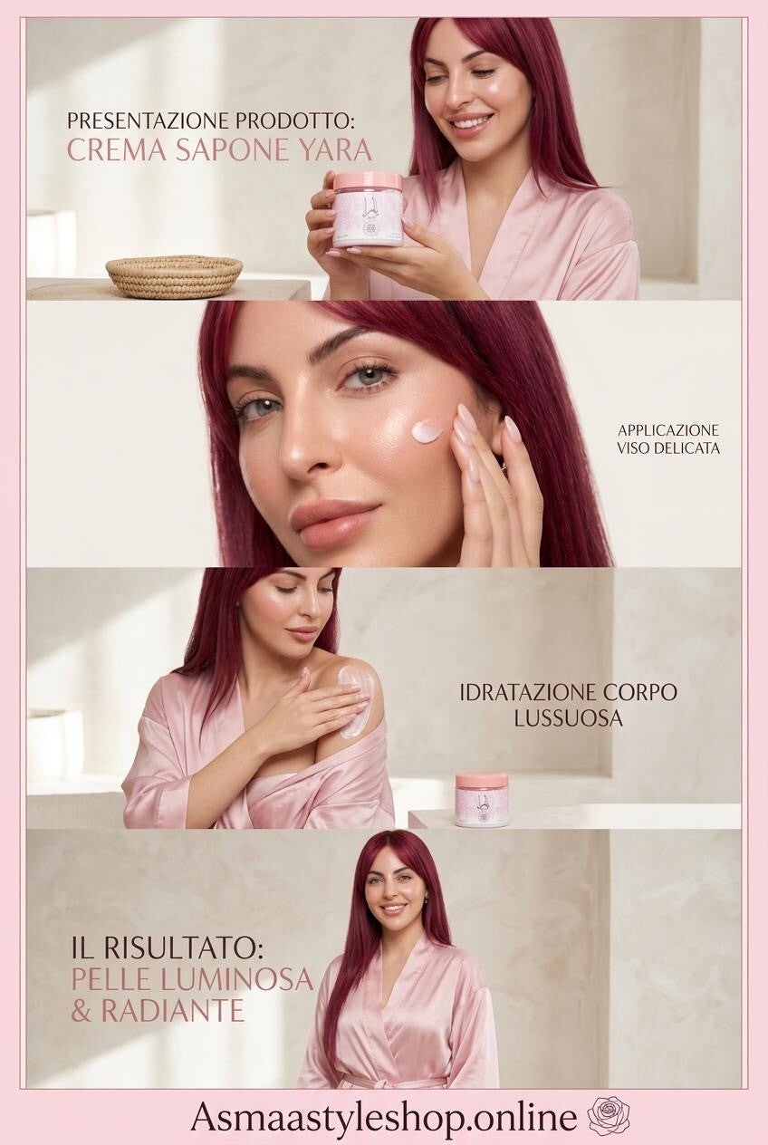 Asmaa Shop - Crema di Sapone Yara  : Idratante Regale