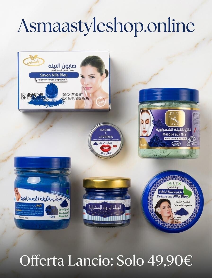 Asmaa Shop-Box Nila Blu -Trattamento di Bellezza che rivoluziona la tua pelle
