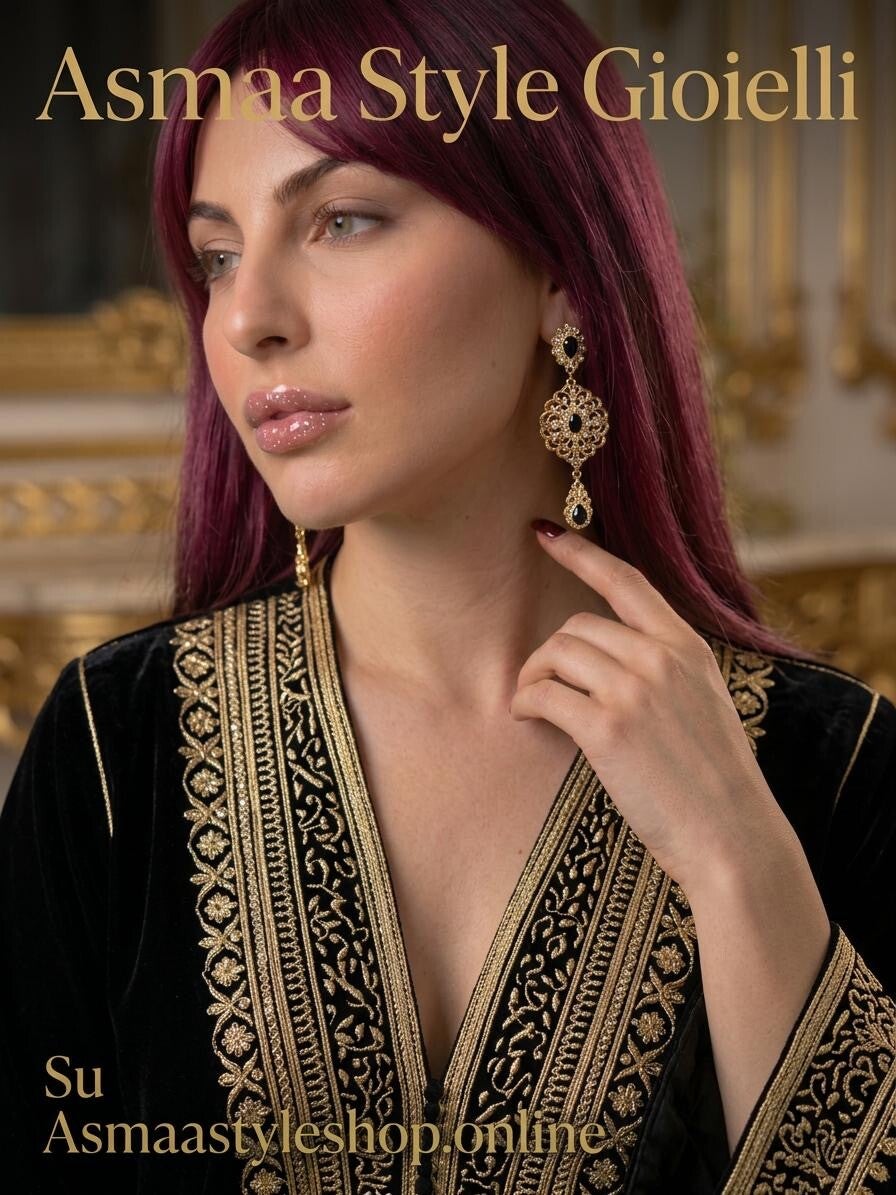 Asmaa Style Gioielli - Orecchini Notte d’Oriente