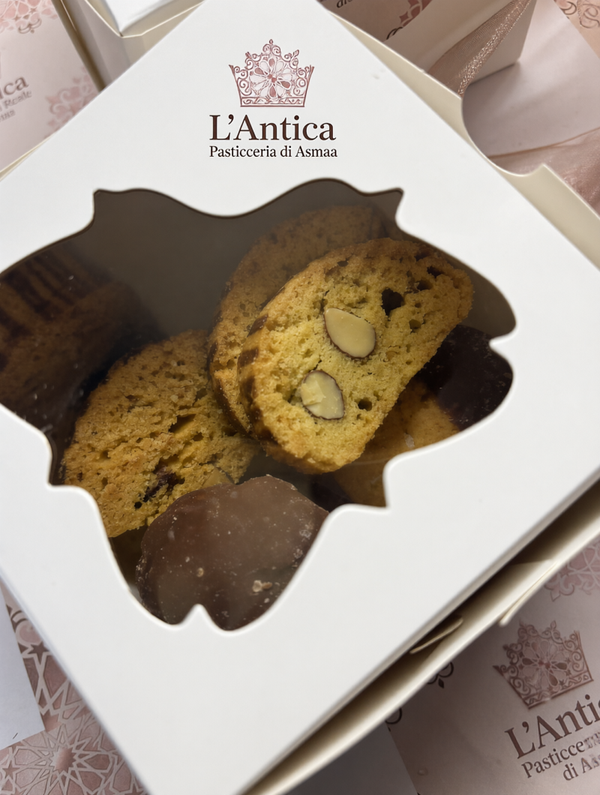 L’Antica Pasticceria di Asmaa - Scatola Mista “I Peccati di Gola “ ( Mandorle & Cioccolato )