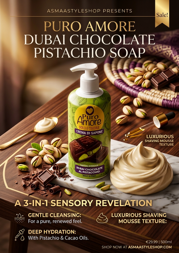 Novità Sapone in crema Dubai chocolat lussuoso da 500ml