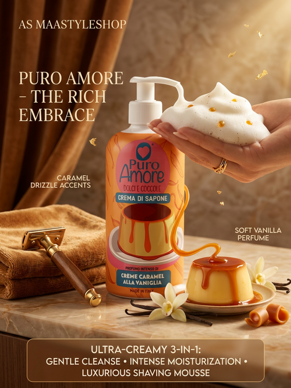 Novità sapone in crema caramello e vaniglia da 500ml