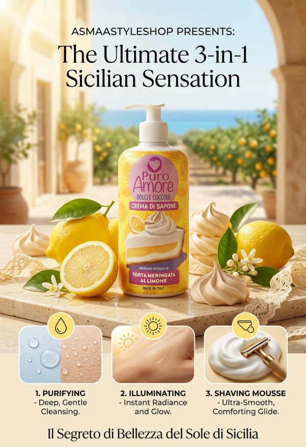 Novità sapone in crema torta meringa e limone da 500ml