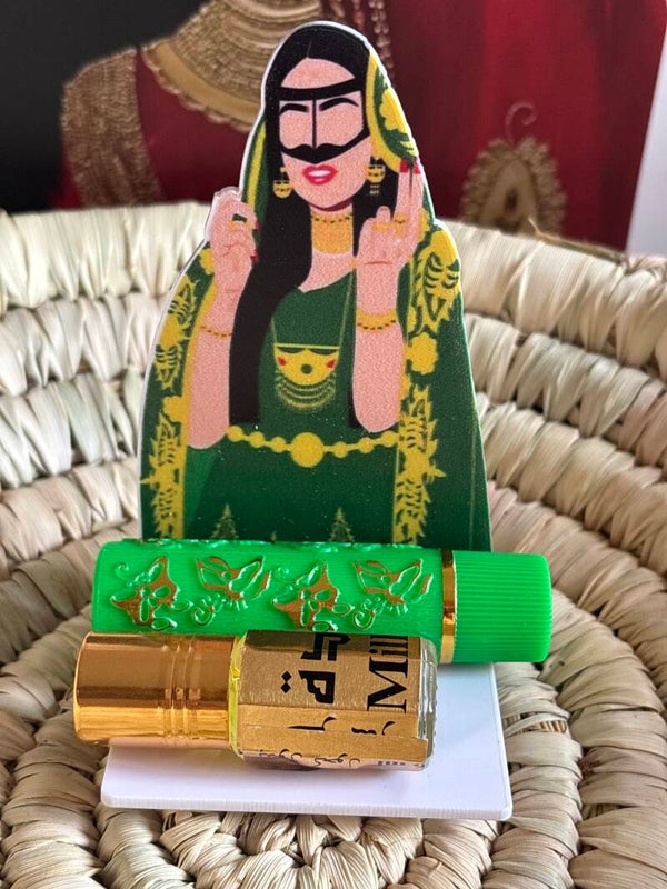 Set rossetto con profumo roll-on ragazza araba