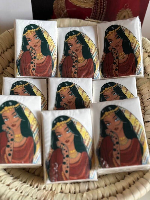 Asciugamani portatili in carta ragazza araba