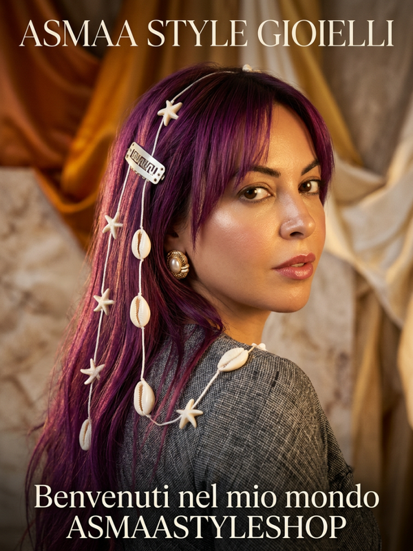 Asmaa style gioielli accessorio capelli conchiglie