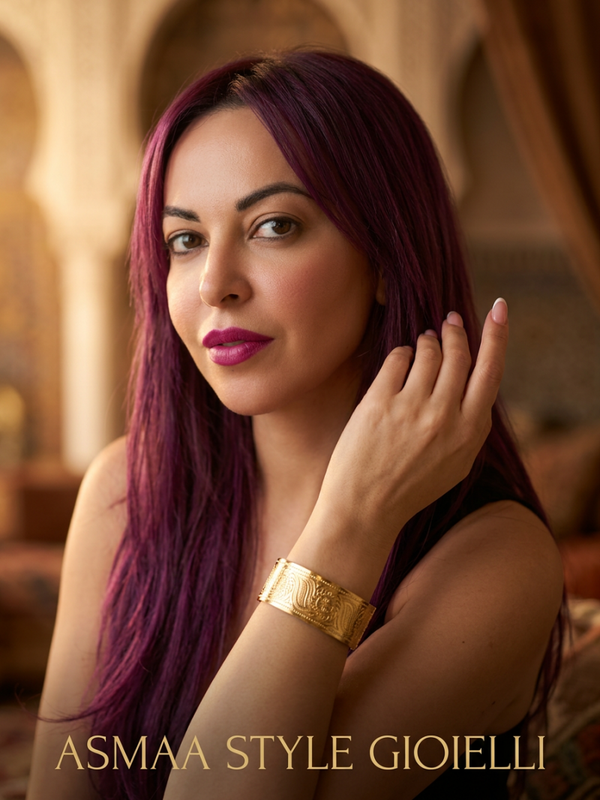 Asmaa Style gioielli bracciali del Marocco placcato oro