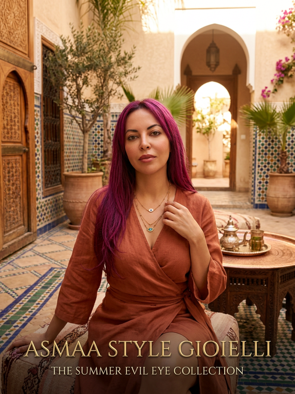 Asmaa style gioielli collana placcato oro