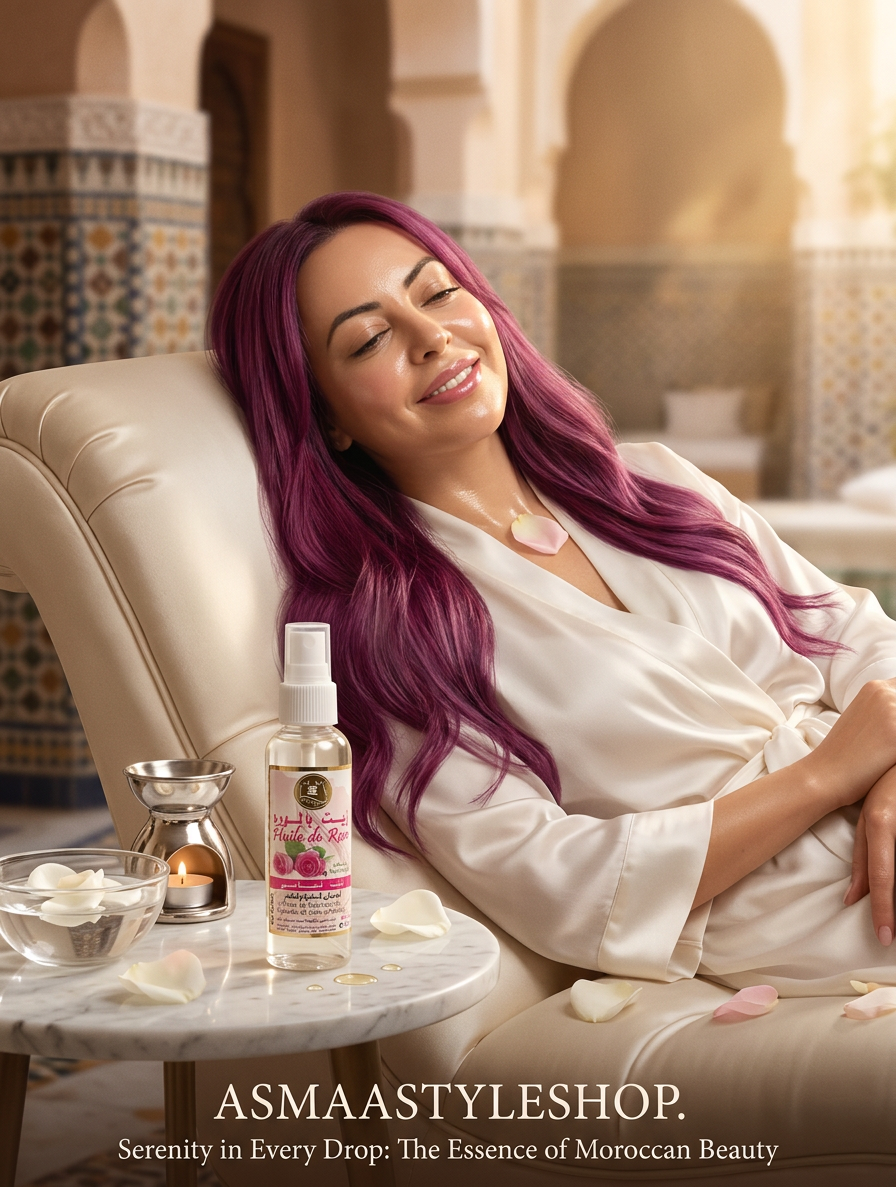 Olio profumato di rose bianche del Marocco