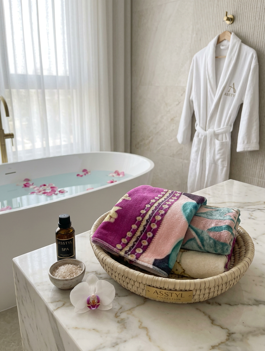 Set tre asciugamani da bagno bambolina araba