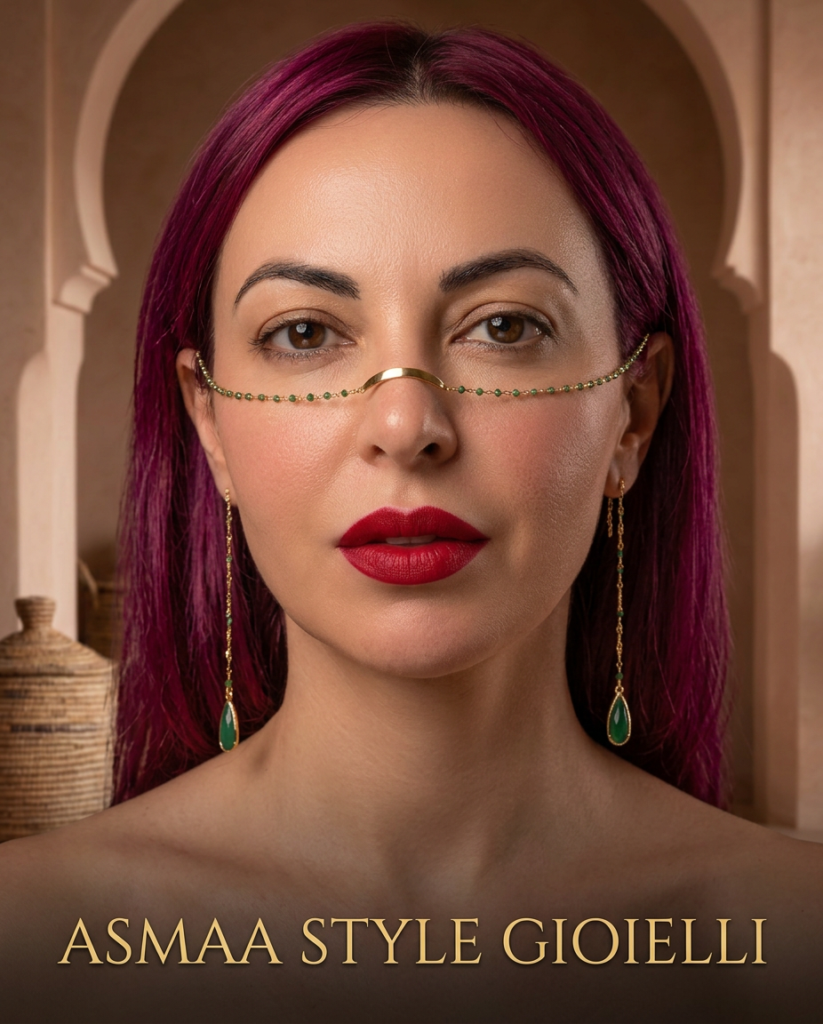 Asmaa style Gioielli collana per naso lussuosa