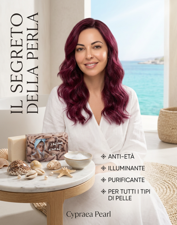 Saponetta di conchiglia 🐚 di perle naturali ciprea