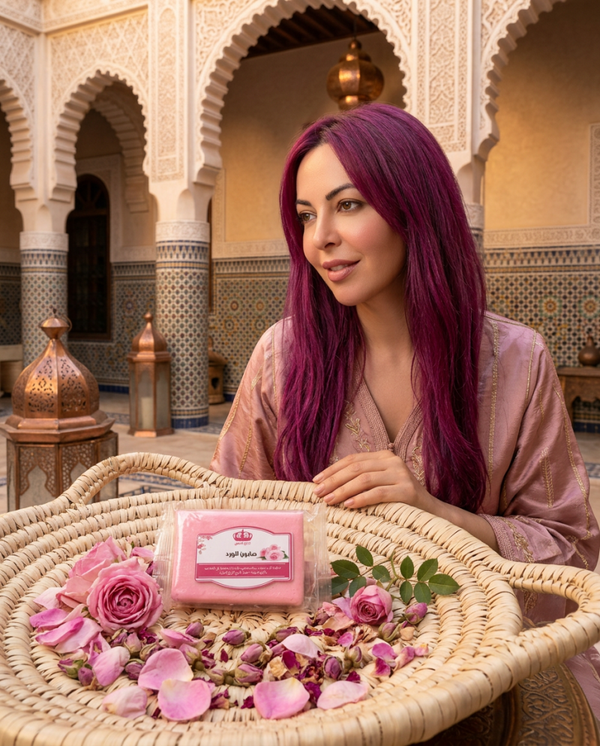 Saponetta 🧼 alle rose rosa del Marocco 🇲🇦