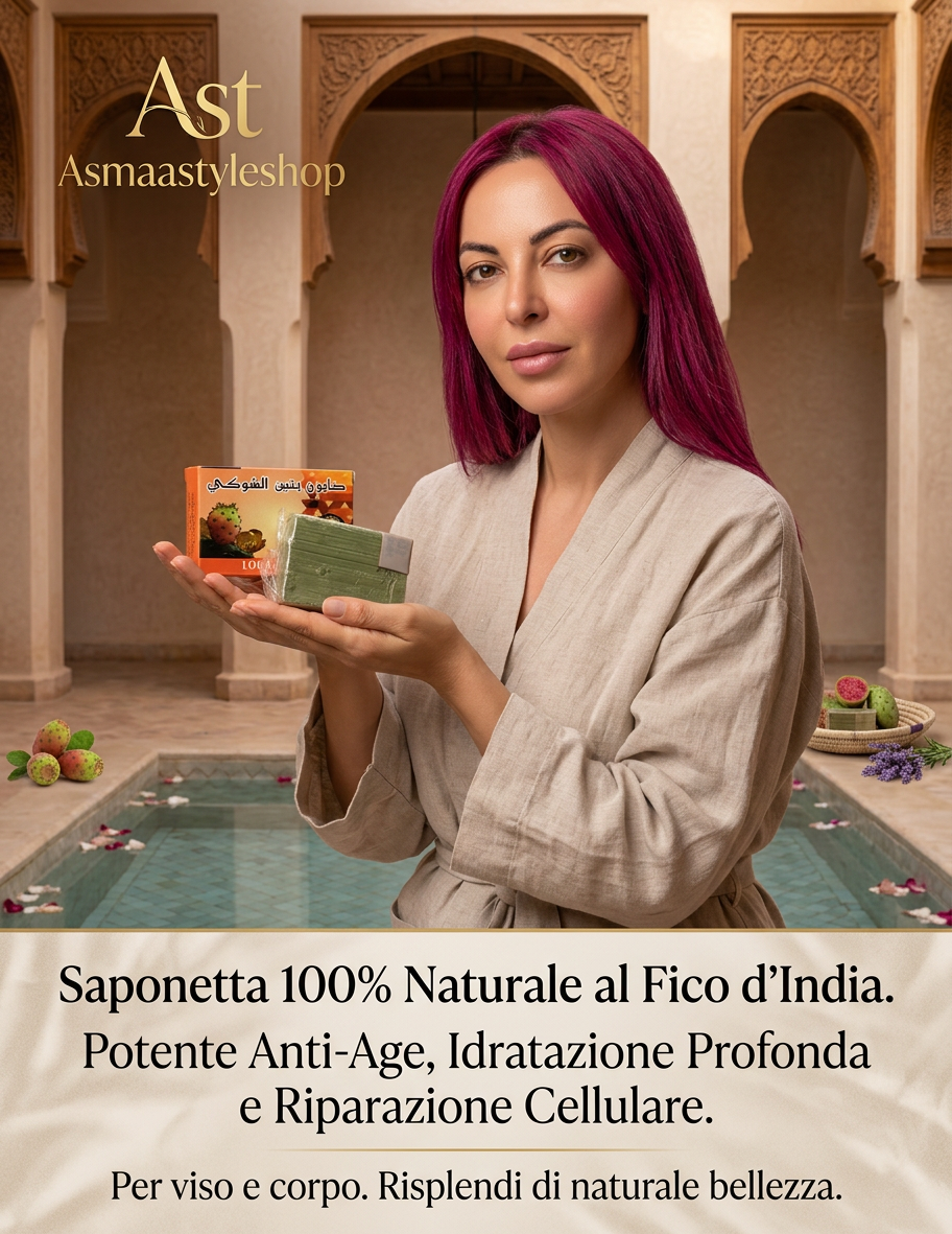 Saponetta fichi d’india 🧼 💯naturale del Marocco 🇲🇦