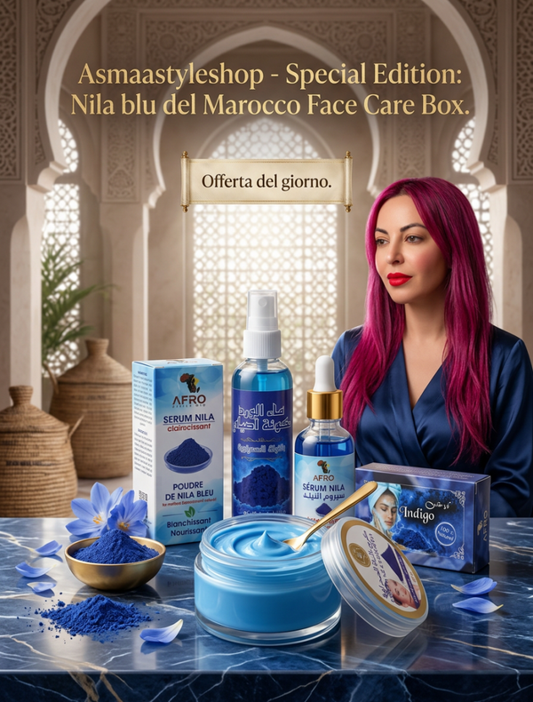 Box cura pelle viso con Nila blu del Marocco offerta del giorno