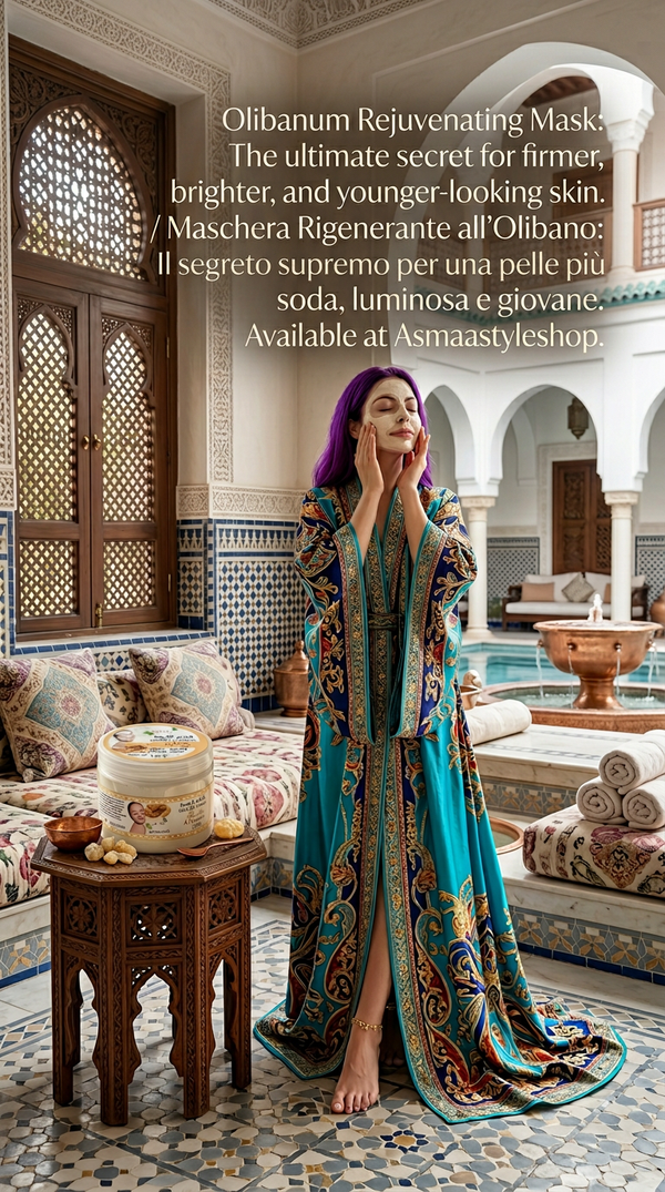 Maschera viso al olibano