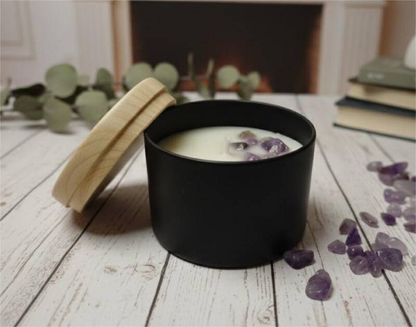 Bougies Parfumées + Pierres Minérales