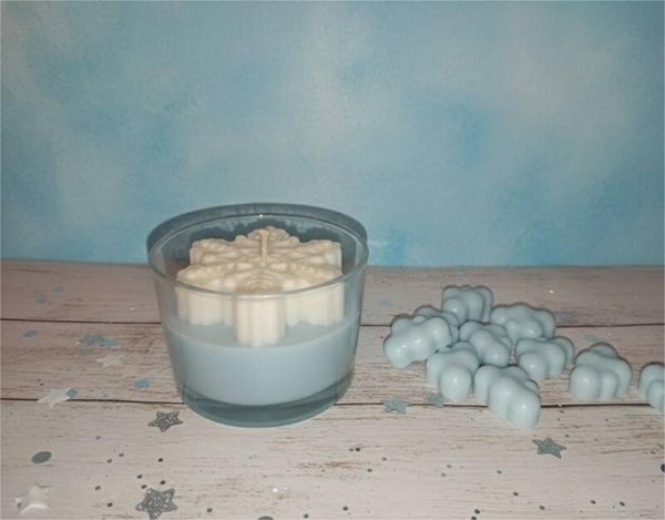 Bougie d 'Hiver / Flocons / Donuts/  Pop corn