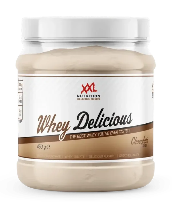 Whey delicious Chocolade pot 450 gram