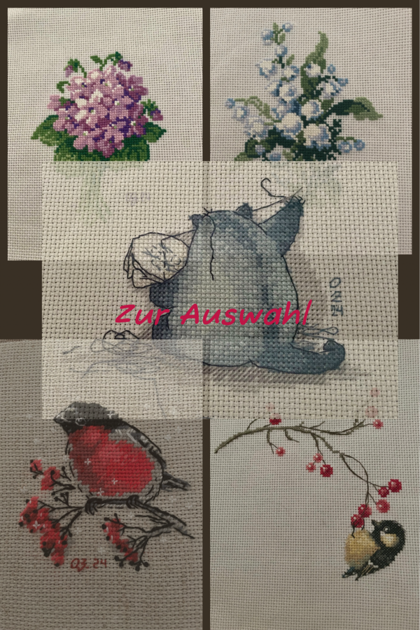 Miniaturen, verschiedene Motive,  mit Rahmen