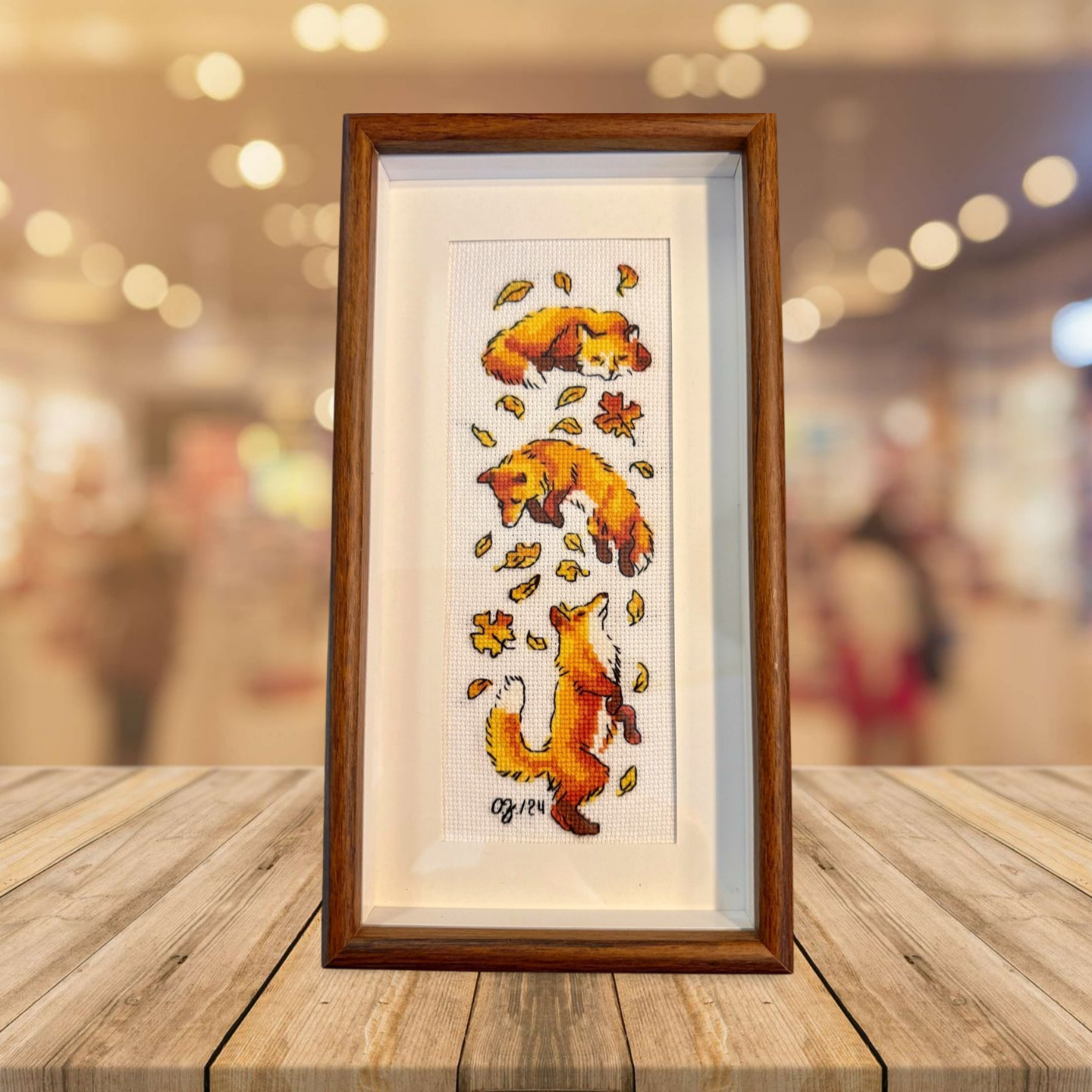 Foxes in the Leaves / Sparrows (ohne Rahmen)