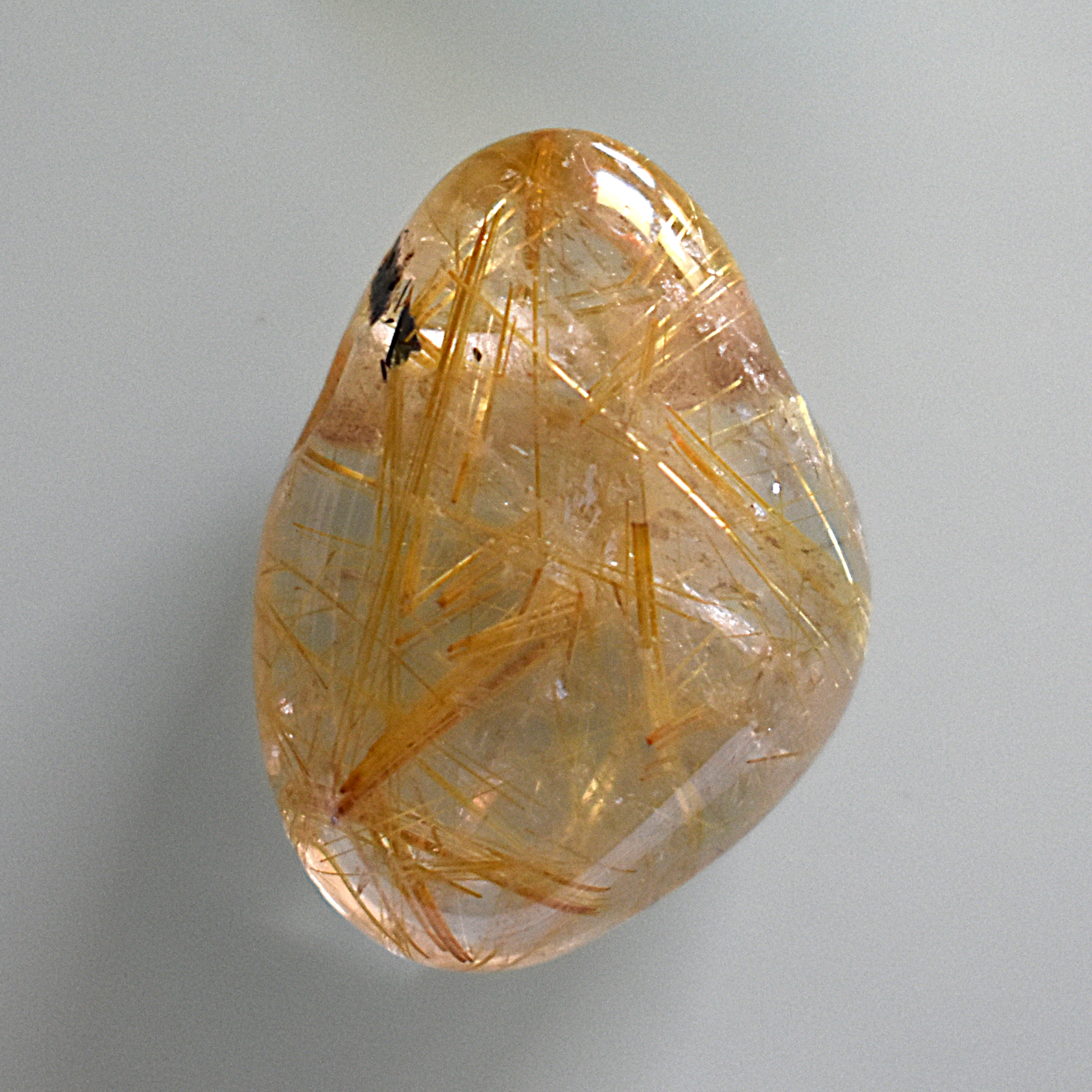 Tropfenanhänger "Rutilquarz Gold" Extra-Qualität ... Rut02