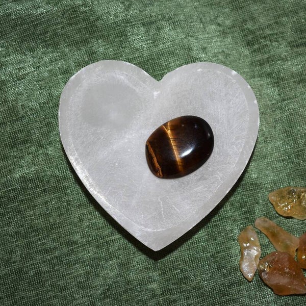 Herzschale aus Selenit in 2 Größen