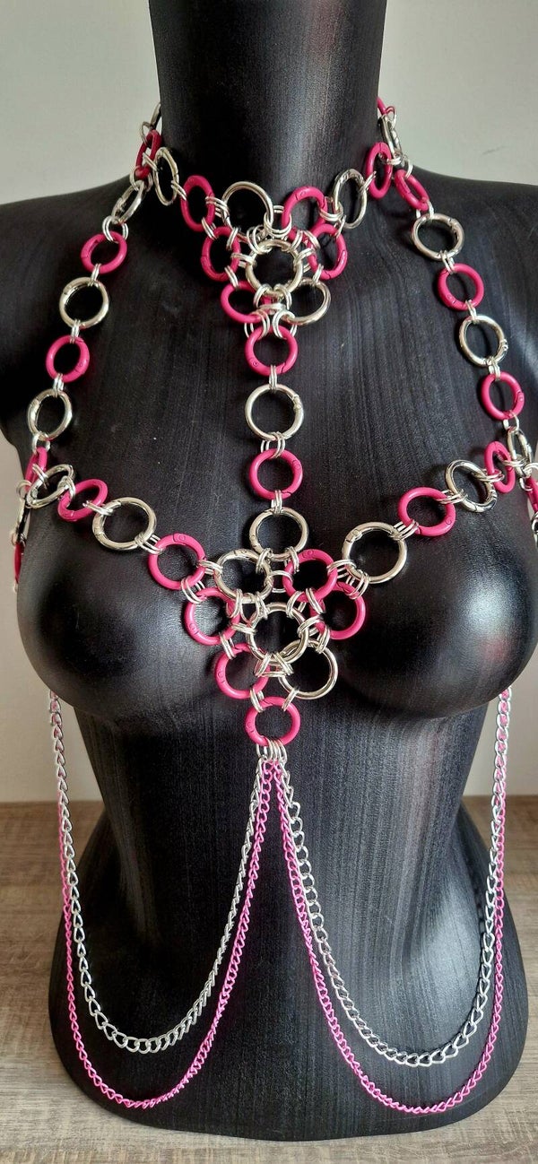 ⚡ Pink Voltage – Bodychain/set